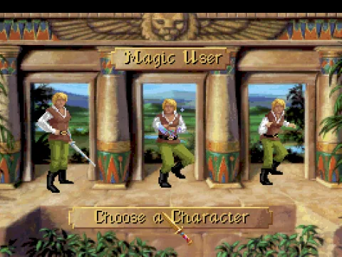 Choosing a character