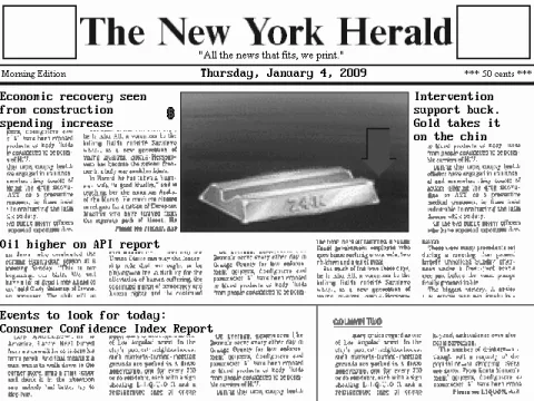 Newspapers describe the current events