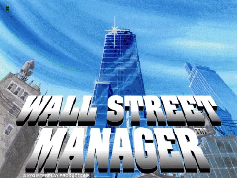Wall Street Manager (German) title screen.