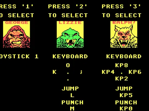 Set up your characters (CGA)