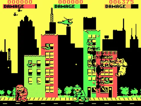 Smashing buildings (CGA)