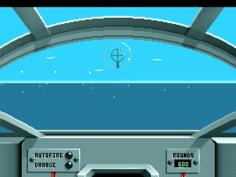 Forward gunner's view in a Heinkel