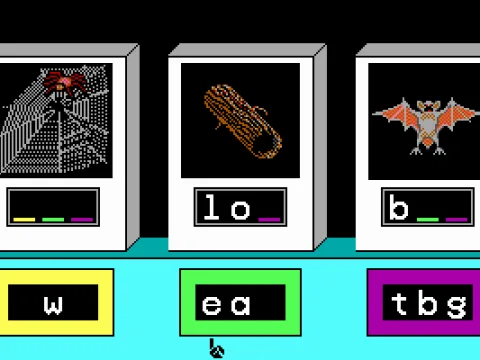 Match words to pictures (EGA)