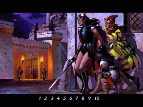 The story progresses also in high resolution SVGA pictures.