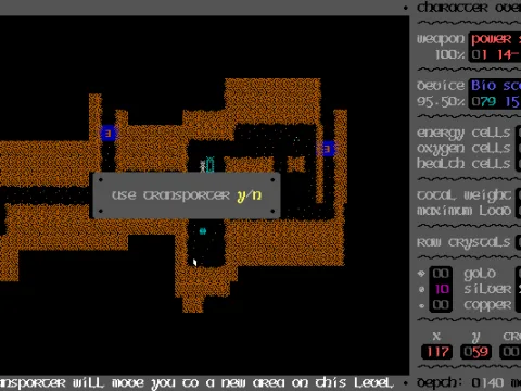 Each level contains two transporters who are linked to each other as a quick means of travel.