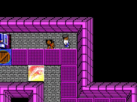 Once you've found Rusty, he follows you like a ... well, like a puppy.