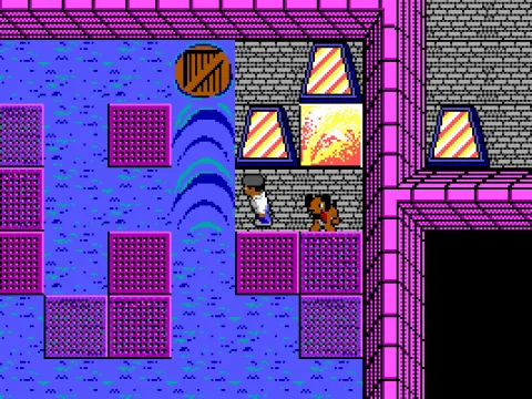 Telepoters, water pits, all par for the course when robots want to keep a dog imprisoned.