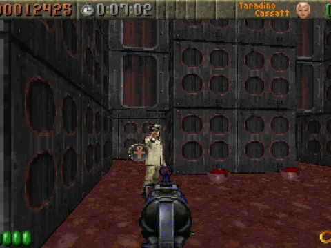 A close-up of the Strike Team member.