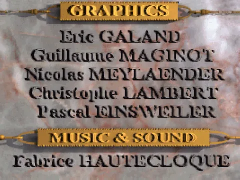 Nice credits screen!