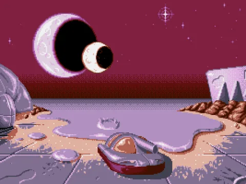 Short intro with the arriving spaceship.