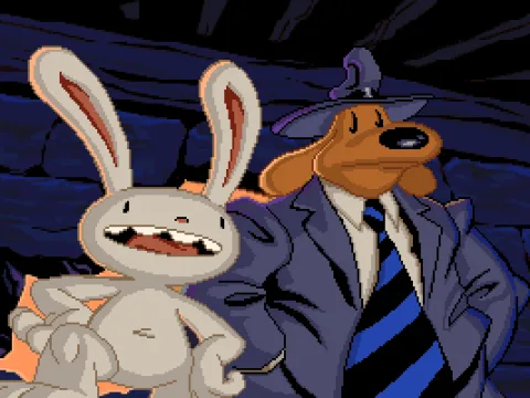 Our heroes in full-screen glory during the intro