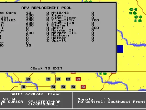 AFV replacement pool