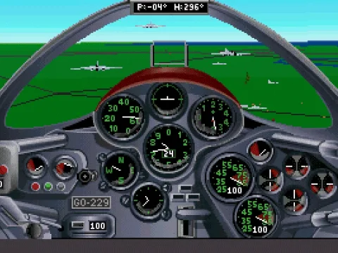 Go229 - Flying through B17 formation