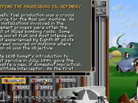 Me163 Komet briefing - if you read it you'll see how this was an educational game :)