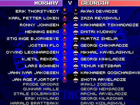 Norway vs Georgia - teams