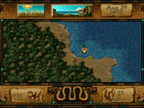 Arriving at the new world.