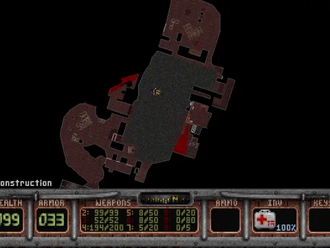 Viewing the automap (solid)