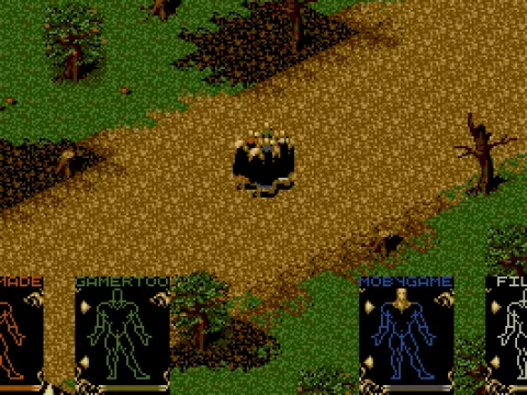 Starting location -- body parts can be selected (VGA)