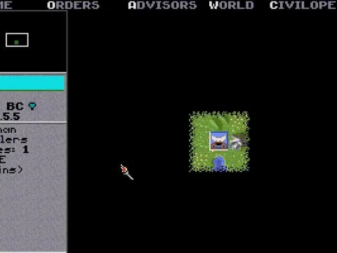 Start screen of new game