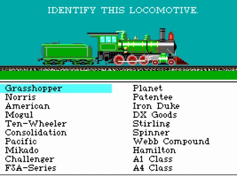 Identify this locomotive before starting the game.