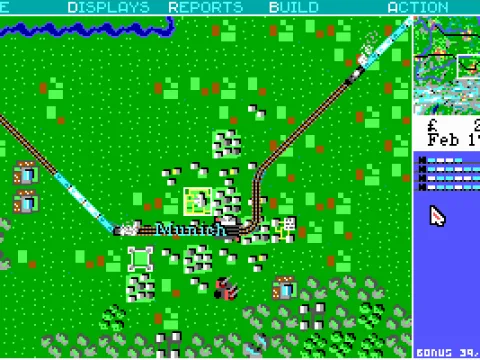 Two trains are approaching the Munich terminal.