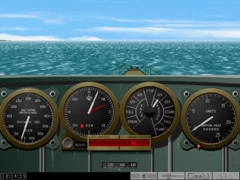 (in game) Conning tower, outside view. You can scan for contacts with binoculars from here, or direct gun and AA fire