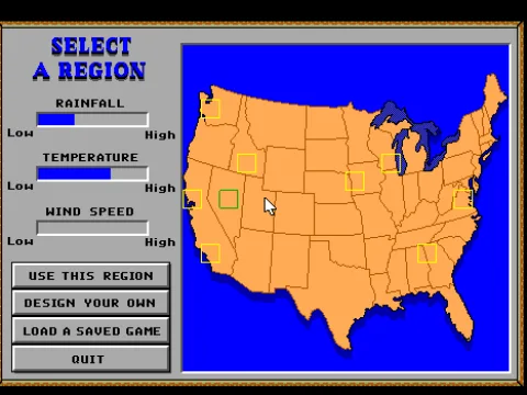 Select a Region (EGA)