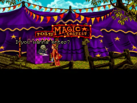 Magic contest tent