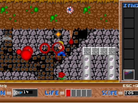 Fighting bats with the spread gun.