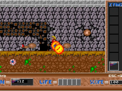 Shooting some giant ants.