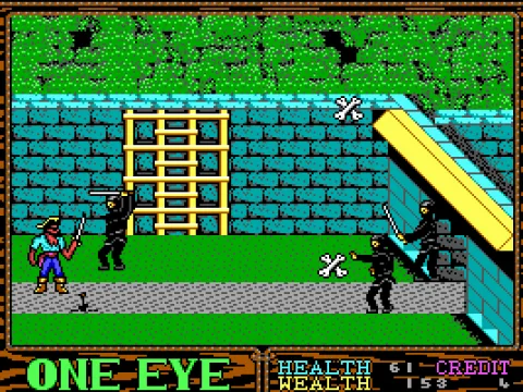 A trip to the far east in level 2. Ninjas are lightning-quick but easily dispatched.