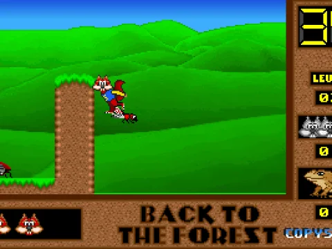 Not all insects are bad. Here one gives Skunny a lift over a wall