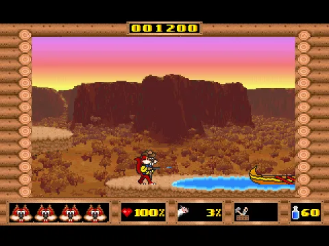 Not being Jesus, Skunny has to use this boat to cross the water.