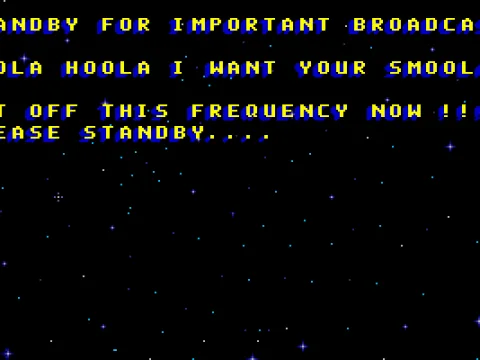 Intro text tells the story of astronauts in space losing signal.