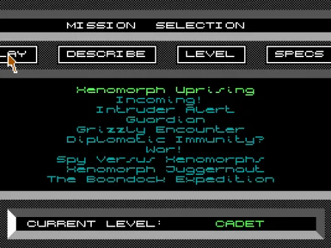 Mission listing (EGA)