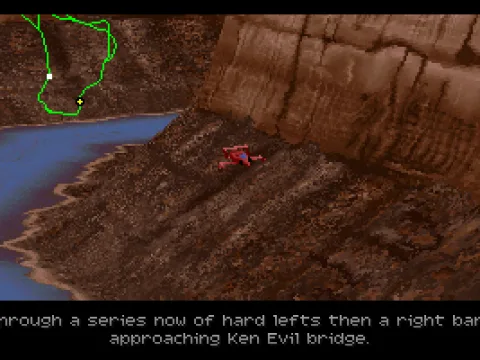 TV commentary about the track