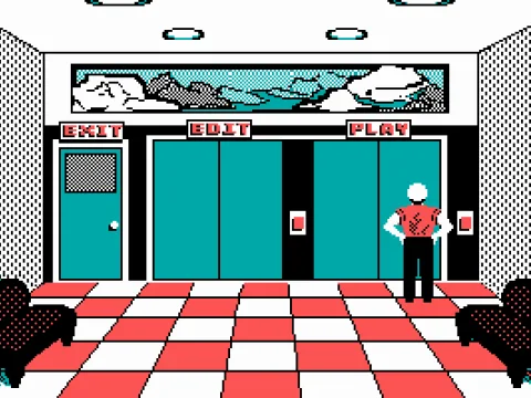 The lobby (Tandy/PCjr)