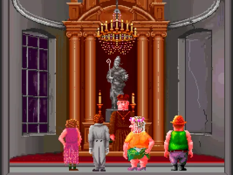 Alas, possible candidates didn't appreciate her appearance, fleeing from the altar, just like Leon...