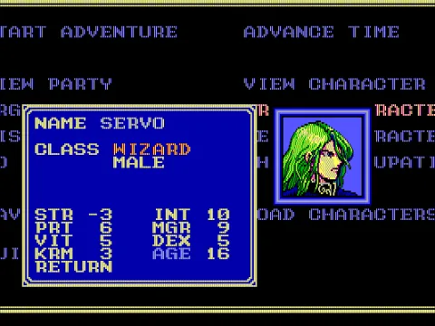 Creating a new character