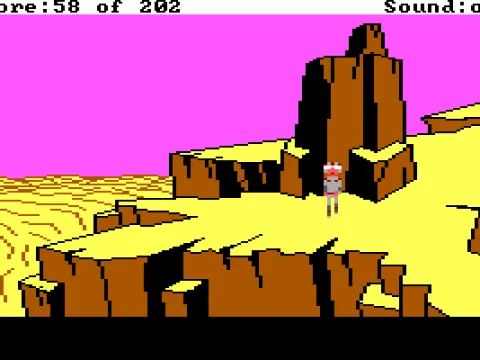 Rock formation. (EGA/Tandy)