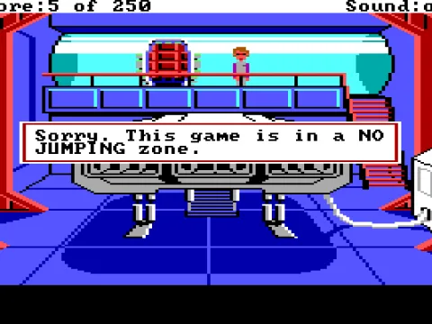 Inside the Xenon station during the game's prologue. This is what the game tells you if you type