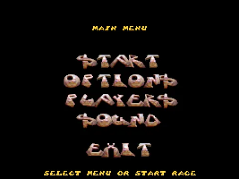 Main menu