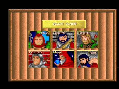 Character (Captain) Creation: choose your class