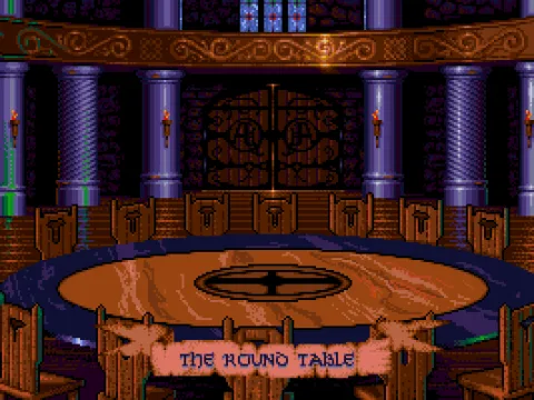 The legendary Round Table of Camelot