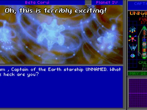 Ingame screenshot of a conversation with the Slylandro