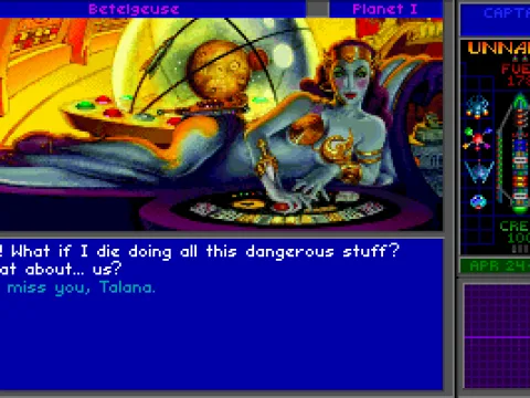 Ingame screenshot of a conversation with the Syreen