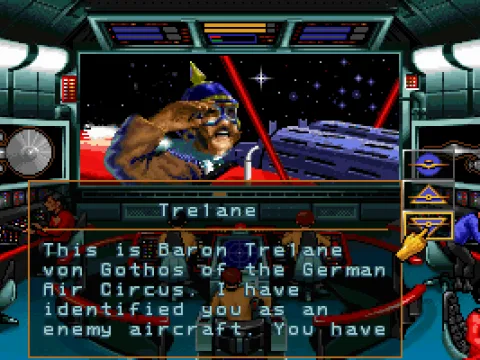 Trelane is back! (Remember him from the classic Star Trek episode SQUIRE OF GOTHOS?)