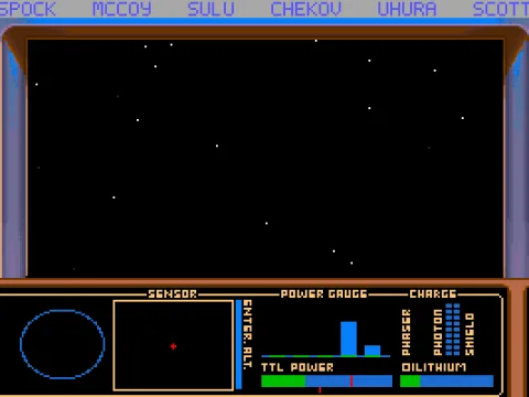 Main simulation screen