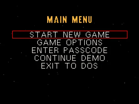 Main Menu