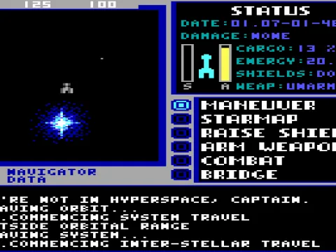 Hyperspace travelling (EGA/Tandy)